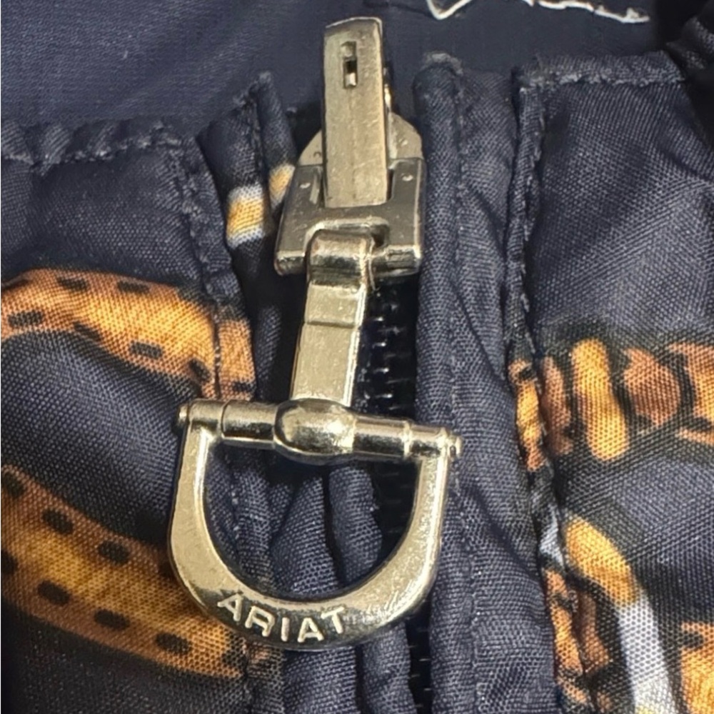 Ariat Navy Reversible Windbreaker Jacket - Large - Picture 5 of 15